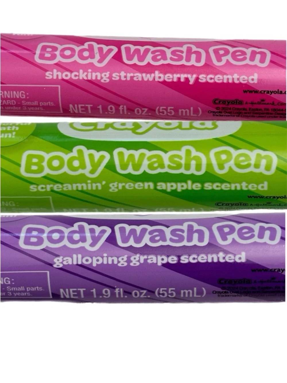 Kids Crayola Body Wash Pen Set - Pink, Green, Purple Trio